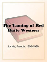 The Taming Of Red Butte Western