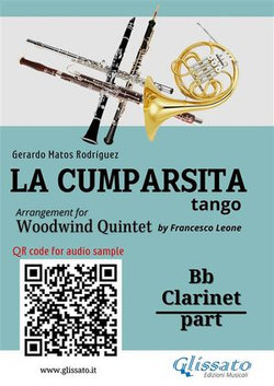 Bb Clarinet part "La Cumparsita" tango for Woodwind Quintet