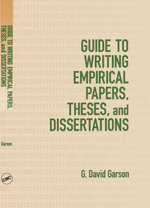 Guide to Writing Empirical Papers, Theses, and Dissertations