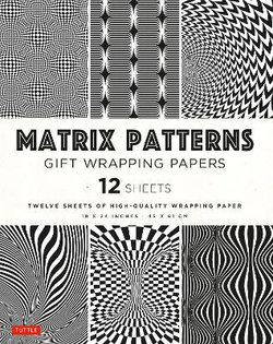 Matrix Patterns Gift Wrapping Papers - 12 Sheets