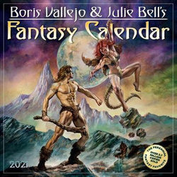 2021 Boris Vallejo & Julie Bells Fantasy Wall Calendar