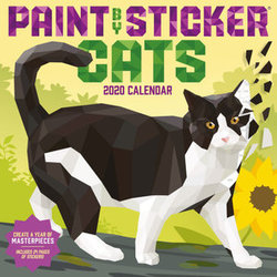 2020 Paint by Sticker Cats Wall Calendar