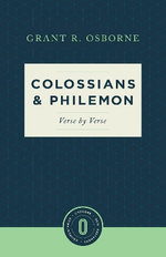 Colossians & Philemon Verse by Verse
