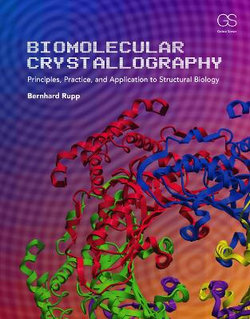 Biomolecular Crystallography Biomolecular Crystallography