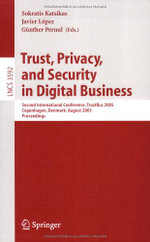 Trust, Privacy, and Security in Digital Business
