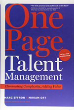 One Page Talent Management, With A New Introduction