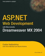ASP.NET Web Development with Macromedia Dreamweaver MX 2004