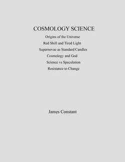 Cosmology Science