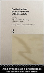 On Durkheim's Elementary Forms of Religious Life