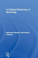 A Critical Dictionary of Sociology