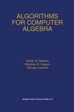 Algorithms for Computer Algebra