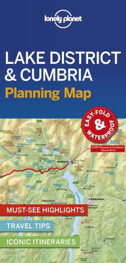 Lonely Planet Lake District &amp; Cumbria Planning Map