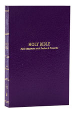 KJV, Pocket New Testament with Psalms and Proverbs, Red Letter, Comfort Print [Purple]