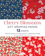 Cherry Blossoms Gift Wrapping Papers - 12 Sheets