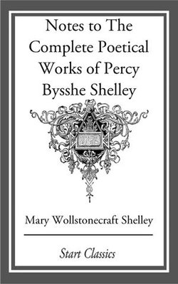 Notes to The Complete Poetical Works of Percy Bysshe Shelley Notes to The Complete Poetical Works of Percy Bysshe Shelley