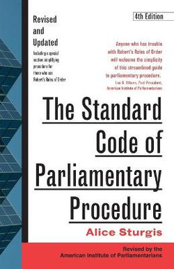 The Standard Code of Parliamentary Procedure