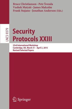 Security Protocols XXIII