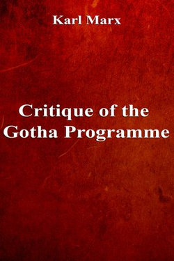 Critique of the Gotha Programme