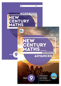 New Century Maths 9 Advanced Student Book and Workbook pack