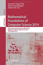 Mathematical Foundations of Computer Science 2014