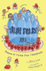Blue Jelly and Strawberries