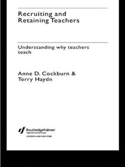 Recruiting and Retaining Teachers