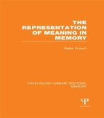 The Representation of Meaning in Memory (PLE: Memory)