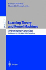 Learning Theory and Kernel Machines