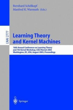 Learning Theory and Kernel Machines
