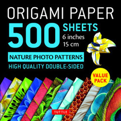 Origami Paper 500 Sheets : Nature Photo Patterns