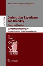 Design, User Experience, and Usability: Theory and Practice
