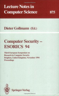 Computer Security - ESORICS 94