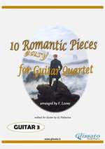 Guitar 3 part of "10 Romantic Pieces" for Guitar Quartet