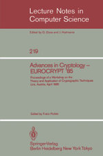 Advances in Cryptology - EUROCRYPT '85