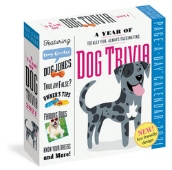2021 Year of Dog Trivia Colour Page-A-Day Calendar