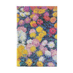 Monet's Chrysanthemums Midi Unlined Hardback Journal (Elastic Band Closure)