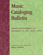 Music Cataloging Bulletin