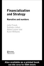 Financialization and Strategy