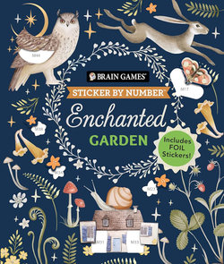 Brain Games - Sticker by Number: Enchanted Garden