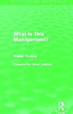 What Is This Management? (Routledge Revivals)