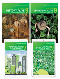 Jacaranda Humanities Alive 9 2E Victorian Curriculum learnON & Print (History, Geography, Civics & Citizenship, Economics & Business) Print