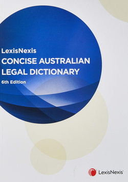 LexisNexis Concise Australian Legal Dictionary