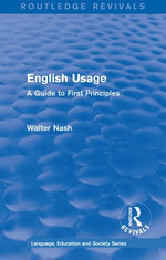 Routledge Revivals: English Usage (1986)