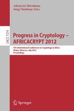 Progress in Cryptology -- AFRICACRYPT 2012