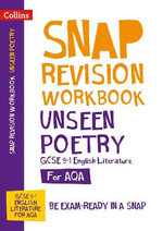Collins GCSE 9-1 Snap Revision - Unseen Poetry Workbook: New GCSE Grade 9-1 English Literature AQA