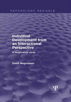 Individual Development from an Interactional Perspective