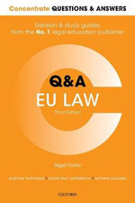 Concentrate Questions and Answers EU Law Concentrate Questions and Answers EU Law