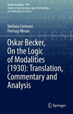 Oskar Becker, On the Logic of Modalities (1930): Translation, Commentary and Analysis