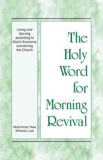 Living and Serving according to God’s Economy concerning the Church