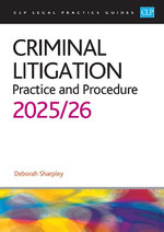 Criminal Litigation: 2025/26